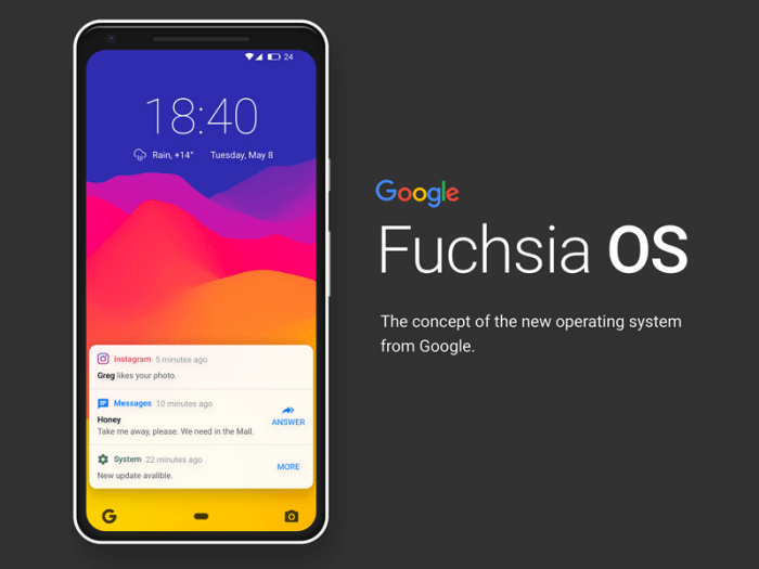 Google working on operating system fuschi