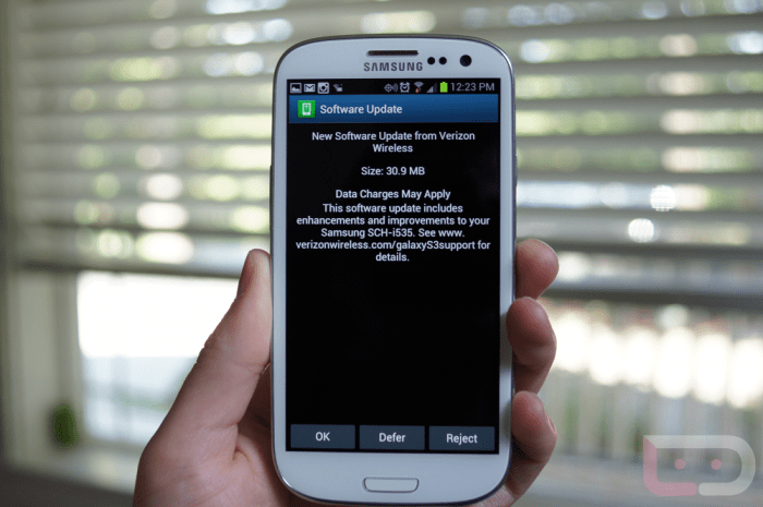 Verizon galaxy s3 gets android 4 3 update