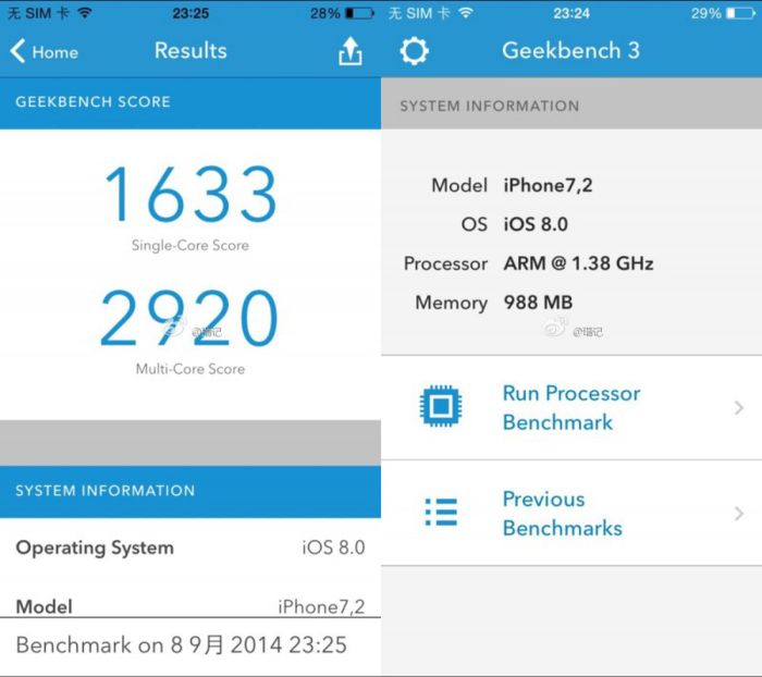 Iphone 8 geekbench scores