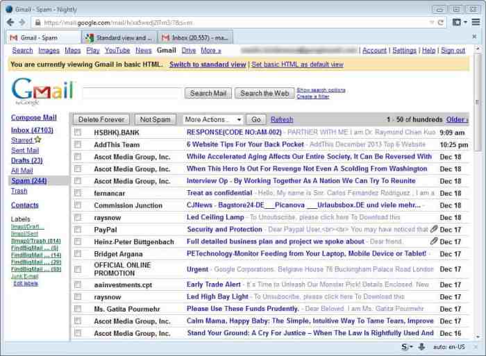 Google is killing gmails basic html view in 2024