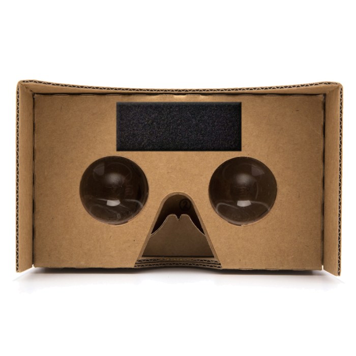 New google cardboard headset supports the iphone