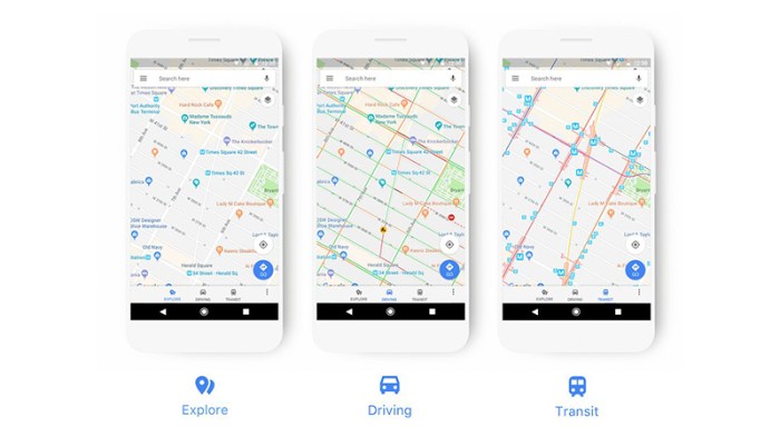 Google maps get a new look