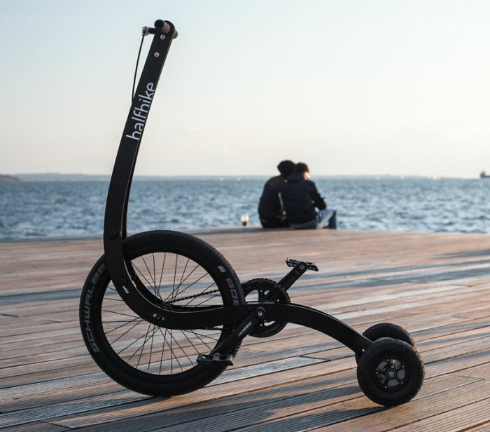 The halfbike ii looks like a really fun way of getting around