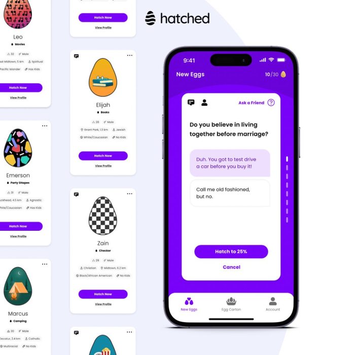 Dating app hatched brings its hidden profile concept to the east coast launches new paid features