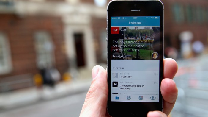 Periscope go live button twitter