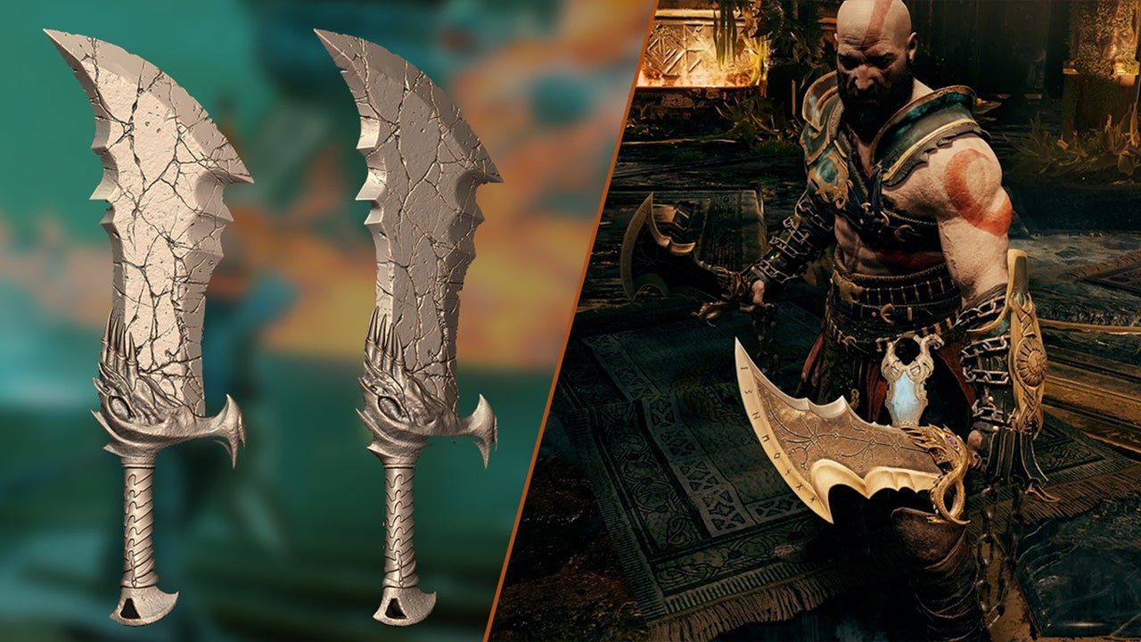 Kratos blades of chaos recreated in real life