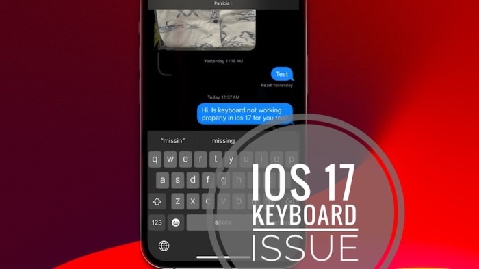 Ios 11 1 weird keyboard bug