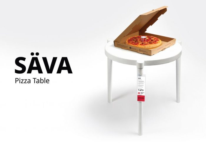 Pizza hut interactive concept table