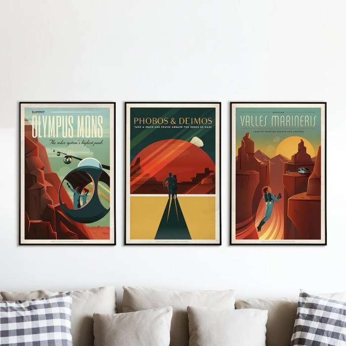 Spacex treats us to retro mars exploration posters