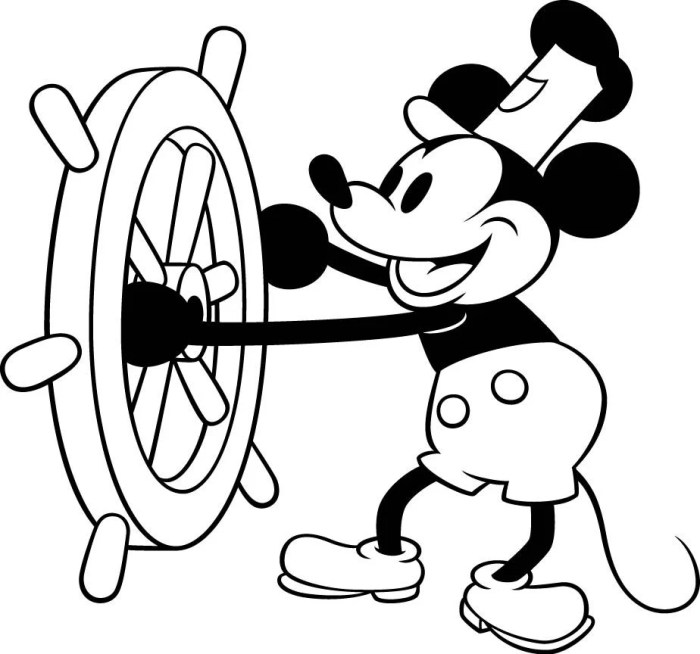 Steamboat willie mickey mouse public domain