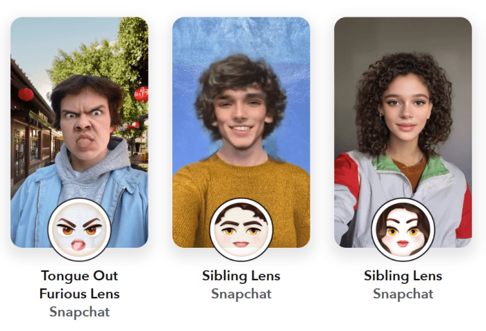 Snapchat new contextual filters