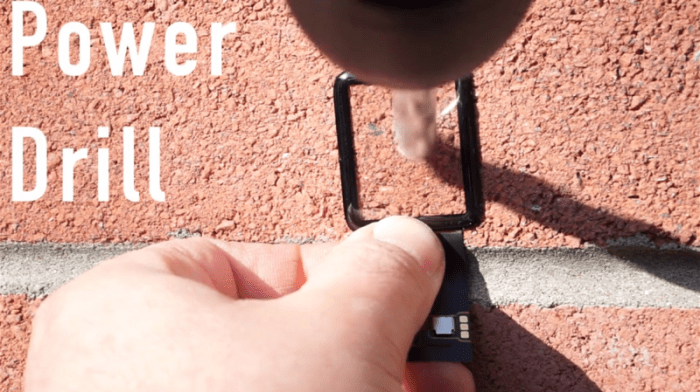 Apple watchs sapphire display put to the power drill test