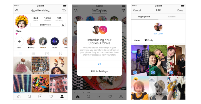 Instagram highlight archive expired stories