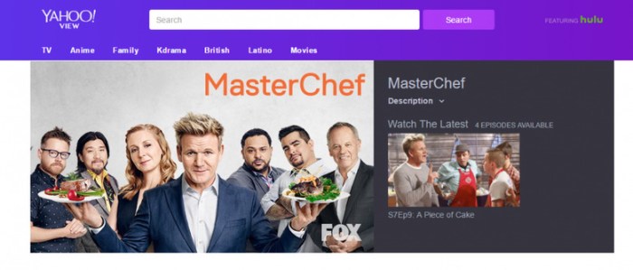 Yahoo view is a new tv watching site launched with hulu