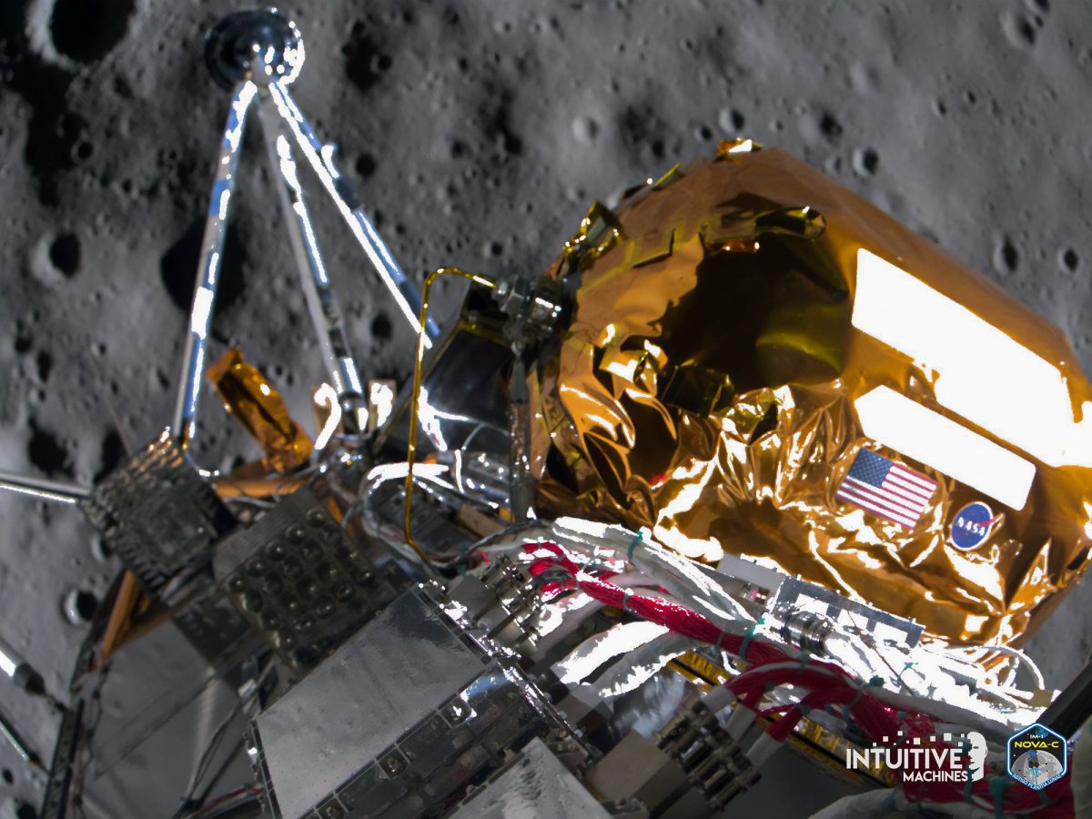 Intuitive machines first moon lander also broke ground with safer cheaper rocket style propulsion