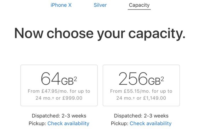 Iphone x shipping estimates 2 3 weeks