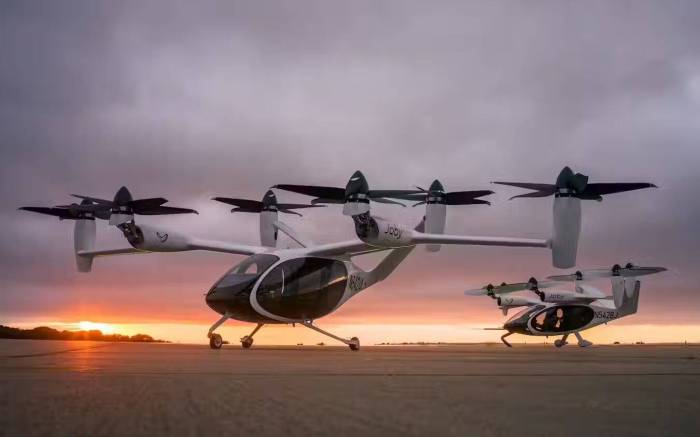 Joby volocopter fly electric air taxis over new york city