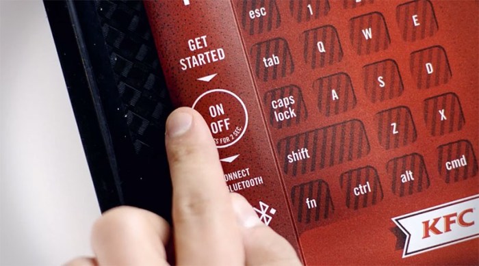 Kfc tray typer is an actual working bluetooth keyboard