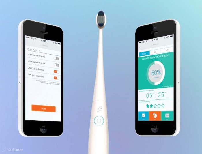 Kolibree connected electric toothbrush