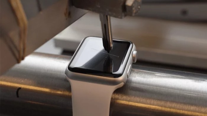 Apple watchs sapphire display put to the power drill test