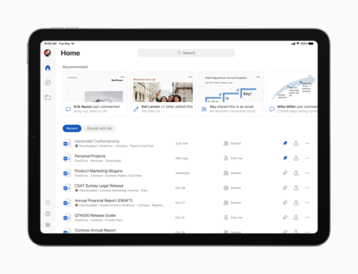 Possible to use office for ipad without office 365 subscription