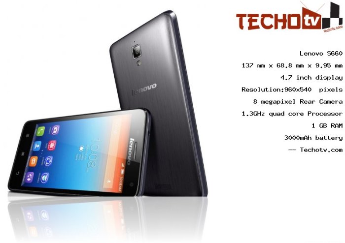 Lenovo s660 affordable android phone packing 3000mah battery