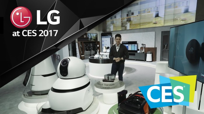 Lg introduces serving porter and shopping cart robots at ces 2018