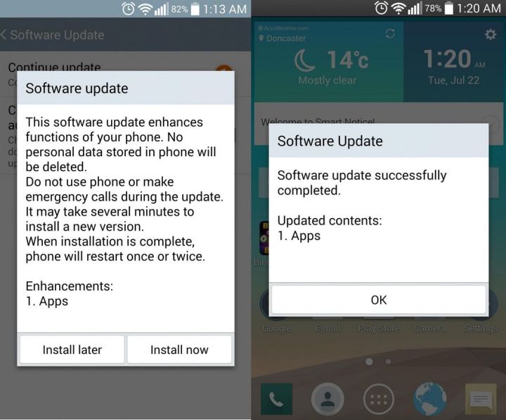 Att lg g3 gets volte in new software update