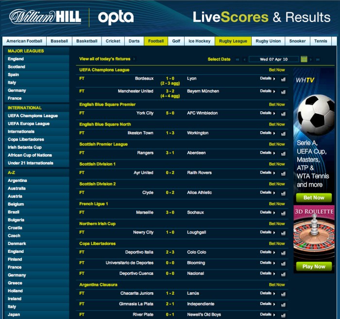 Threads live scores sports games