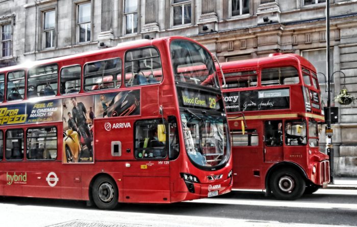 London buses powered coffee grounds