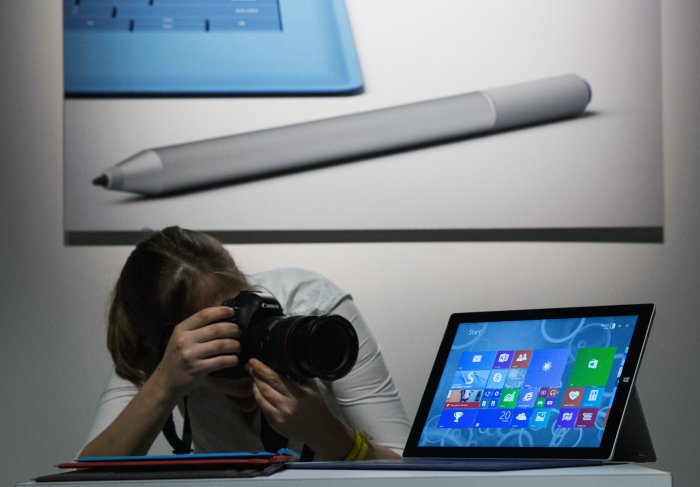 Customers can go ahead and test out the surface 3 at microsoft stores