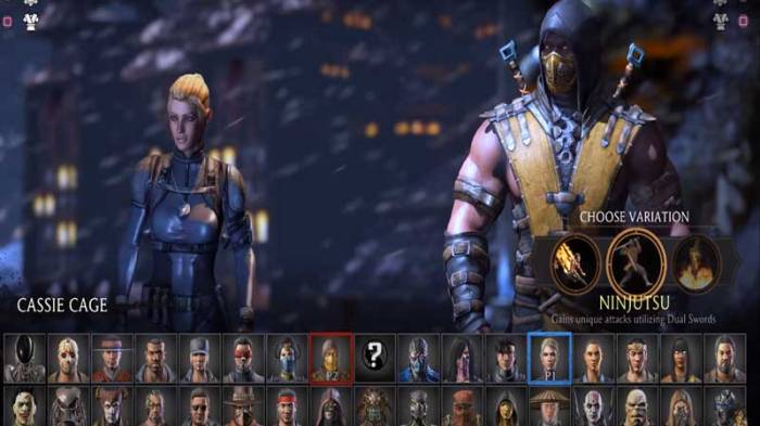 Mortal kombat x full roster revealed