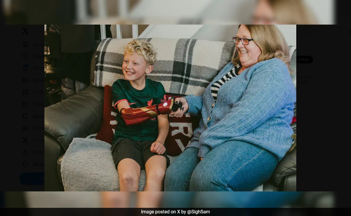 Iron man helps deliver a bionic arm to a 7 year old