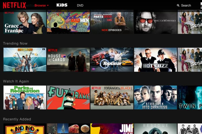 Netflix redesign sheds the spinning carousel