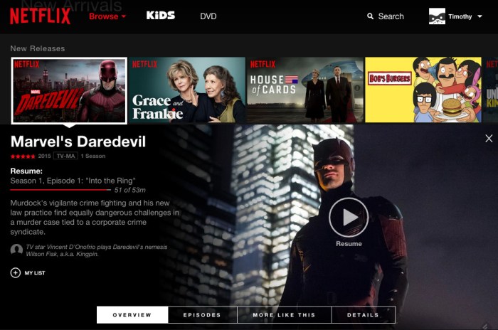 Netflix redesign sheds the spinning carousel