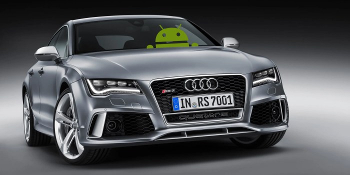 Google and audi rumored to announce android in car entertainment system