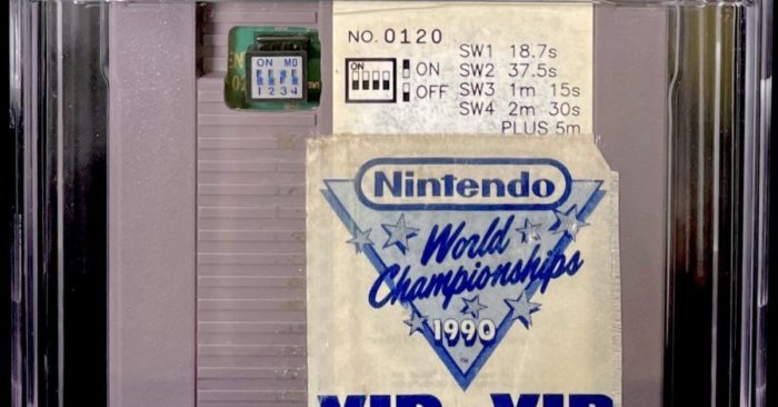 Nintendo world championships rare cartridge up for sale