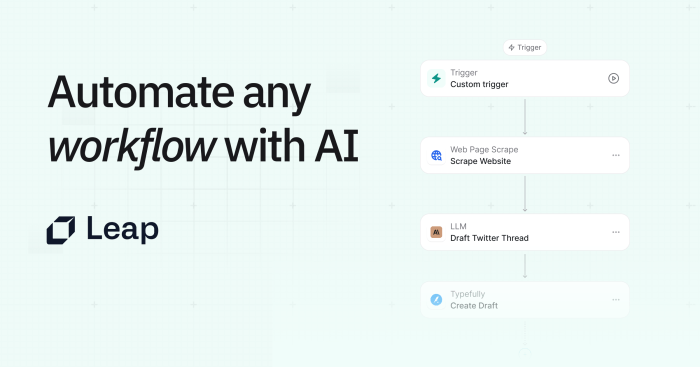 Leap ai wants to help businesses build and integrate ai workflows