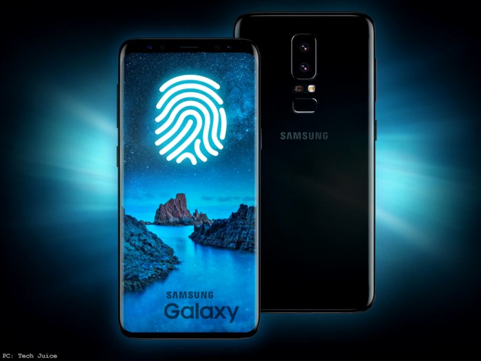 Samsung patent in screen fingerprint