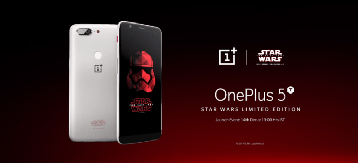 Oneplus 5t star wars edition rumor