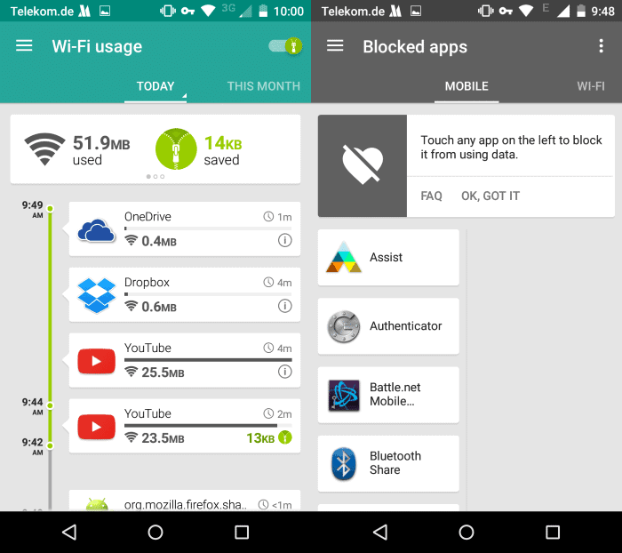 Opera max now allows wi fi data compression and app blocking