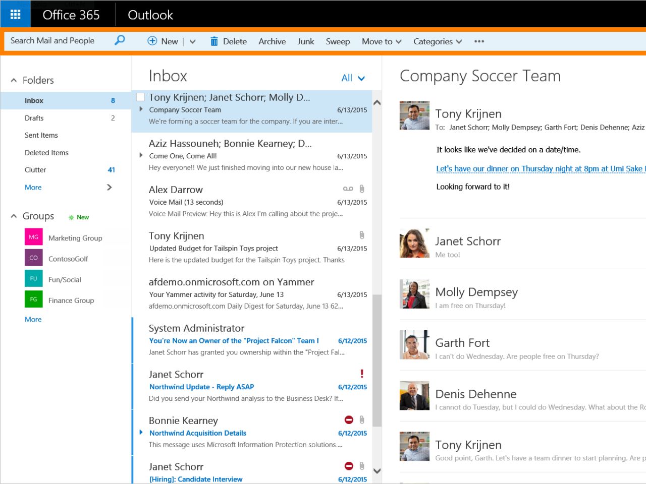 Microsoft details smart features for office 365 outlook web app