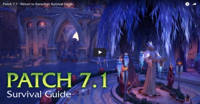 World of warcraft patch 7 1 preview