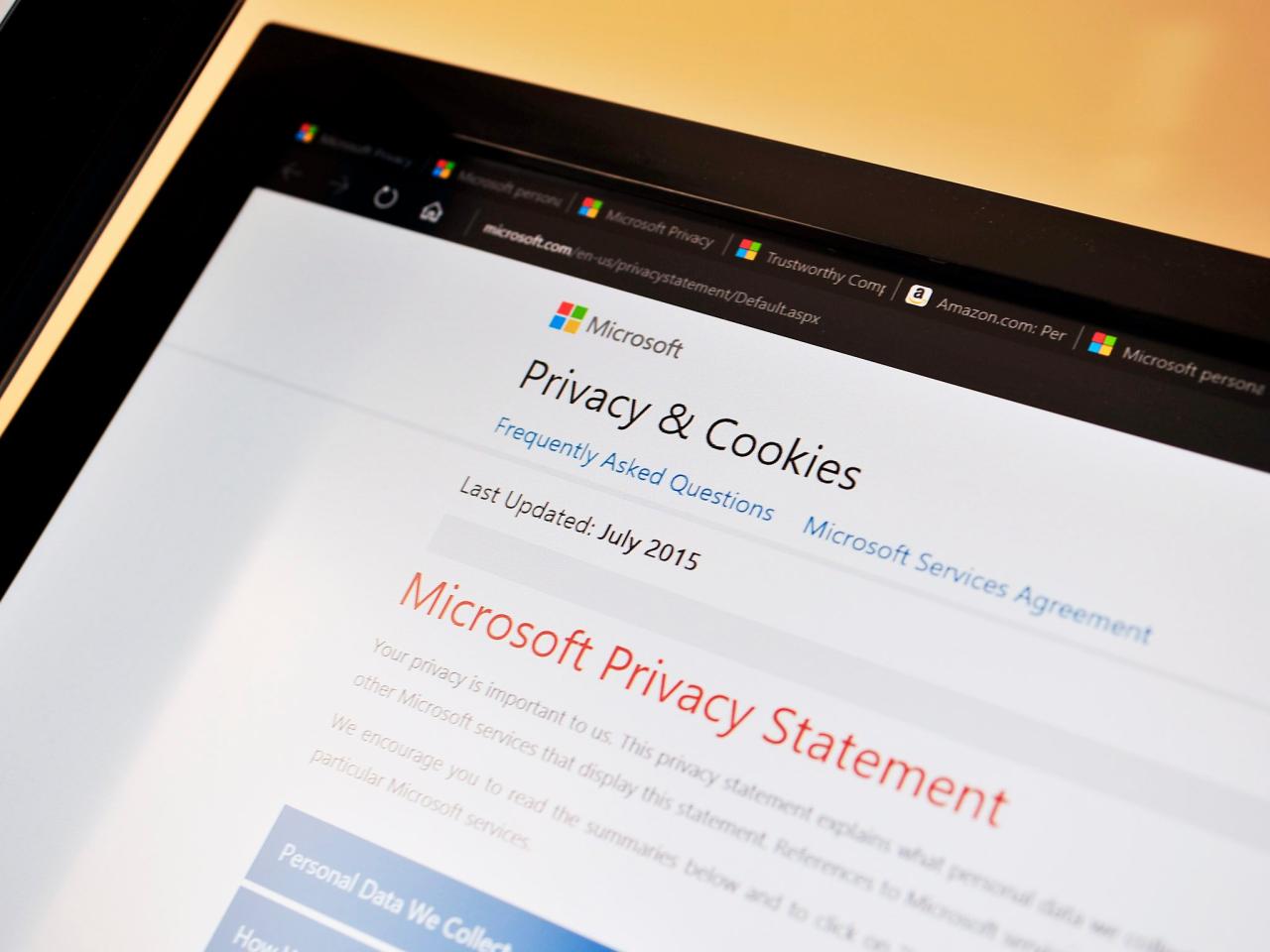 Microsoft patent privacy mode