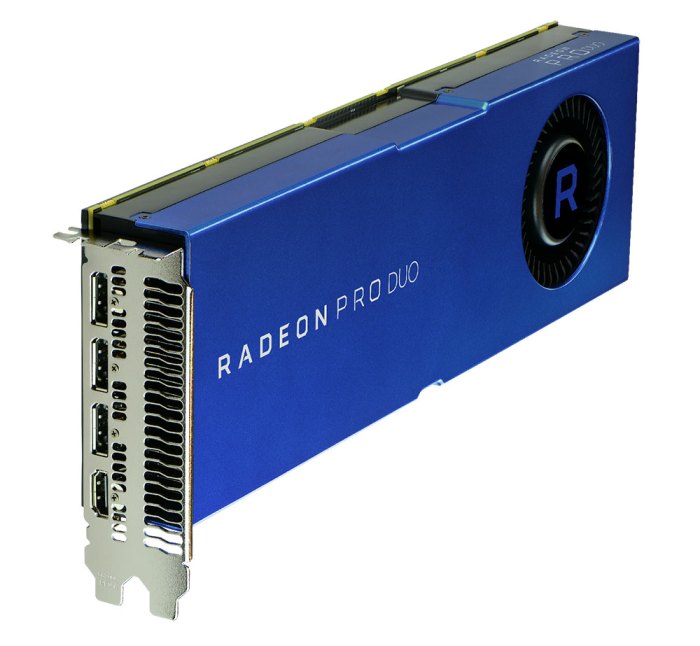 Amd radeon pro duo two polaris gpus one card