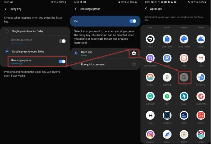 Bixby update disable hardware button