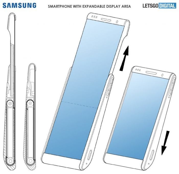 Samsung patent rollable display