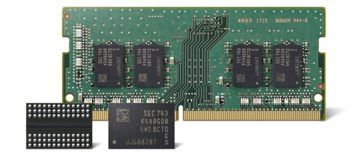 Samsung launches smaller and faster dram chip for pc