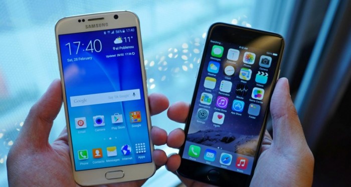 Iphone 6 vs samsung galaxy s6 in wifi speed test