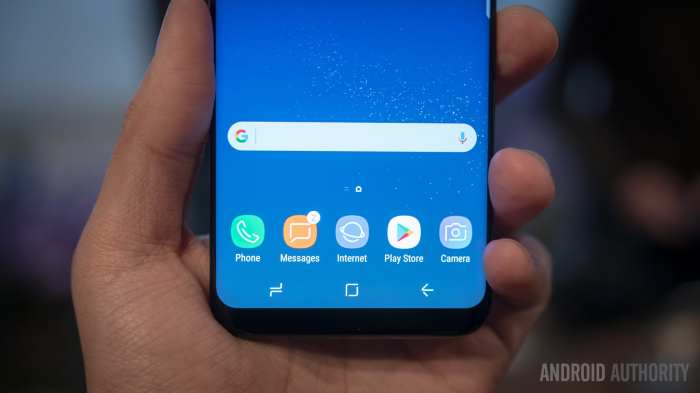 Samsung skimps pressure sensitive home button galaxy a8 2018